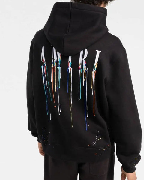 The Perfect Blend: Amiri Drip Paint Track suit Embroidered - Gorilla fits