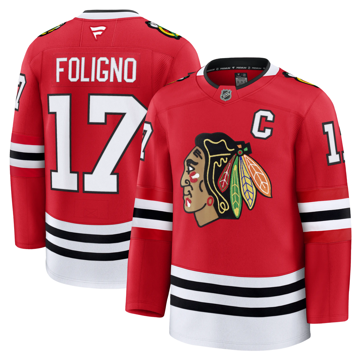 Nick Foligno Chicago Blackhawks Fanatics Premium Home Jersey Gorilla Fits