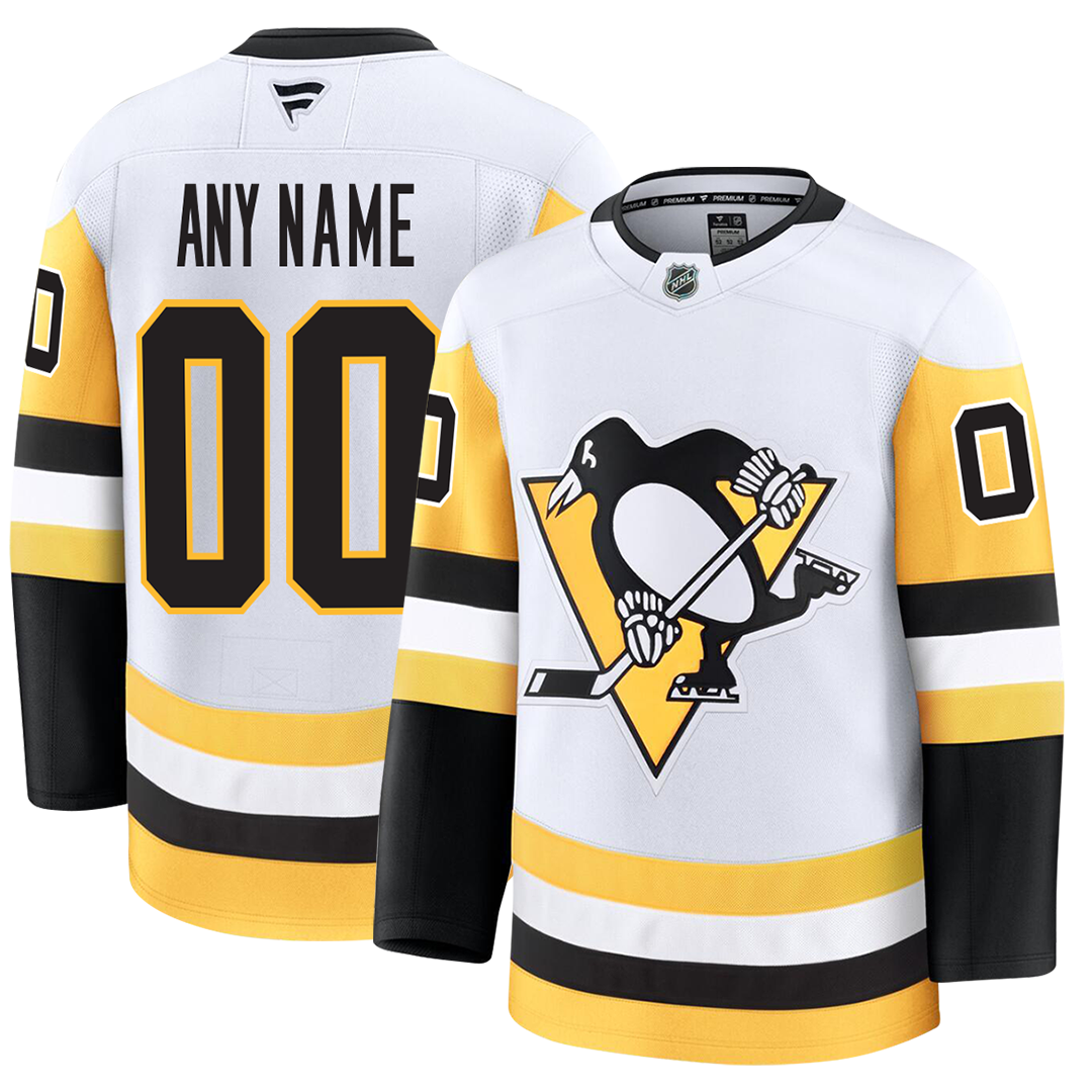 Customizable Pittsburgh Penguins 2024 Fanatics Premium Official NHL AWAY Jersey Gorilla Fits