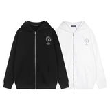 Luxury CHROME HEARTS  ZIP-UP Hoodie Firework Cross Chrome-Hearts