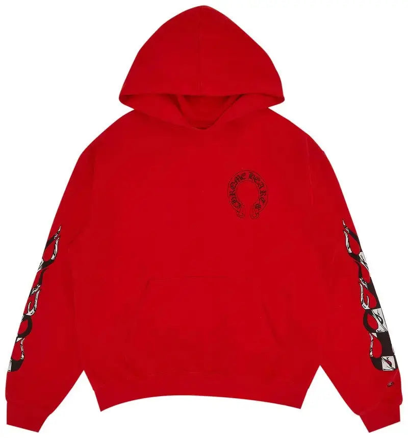 Chrome Hearts x Matty Boy Flames Hoodie 'Red'
