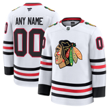 Customizable Chicago Blackhawks 2024 Fanatics Premium Official NHL AWAY Jersey Gorilla Fits