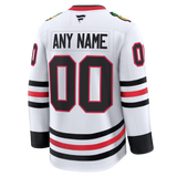 Customizable Chicago Blackhawks 2024 Fanatics Premium Official NHL AWAY Jersey Gorilla Fits