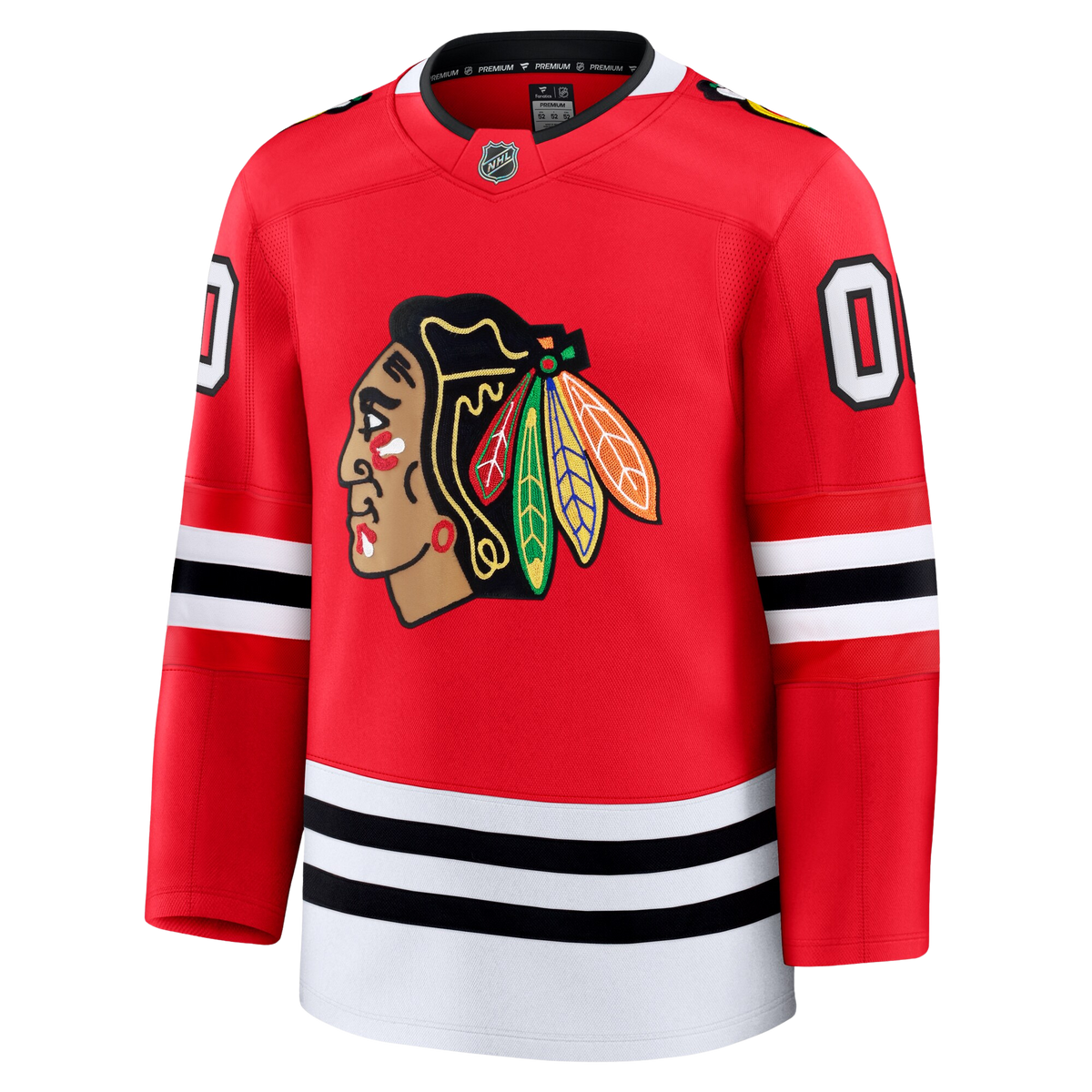 Customizable Chicago Blackhawks 2024 Fanatics Premium Official NHL HOME Jersey Gorilla Fits