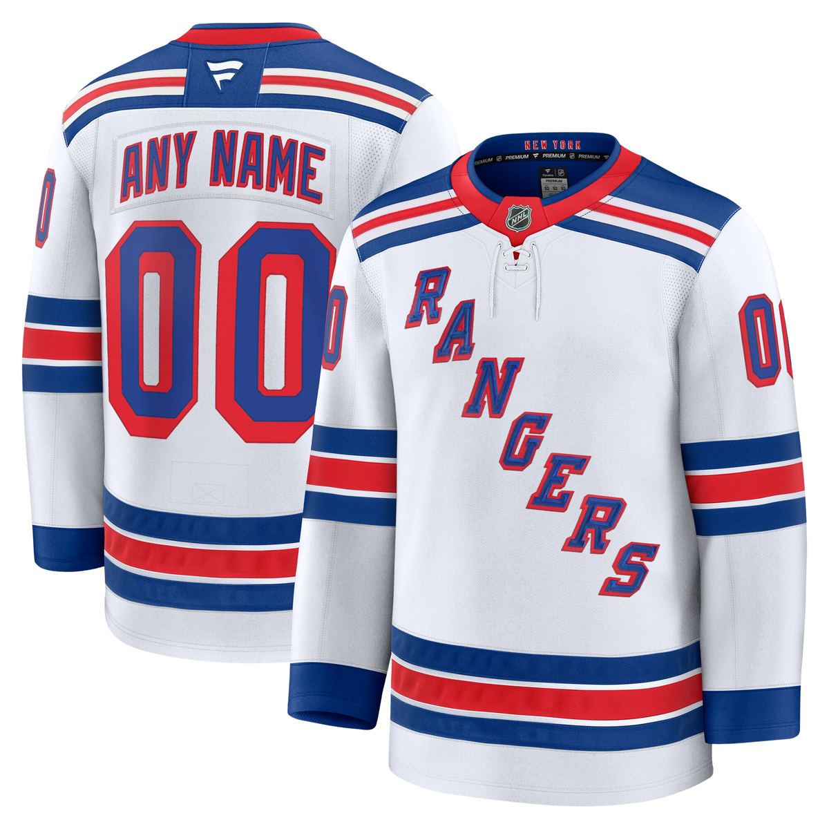 Customizable New York Rangers 2024 Fanatics Premium Official NHL AWAY Jersey Gorilla Fits