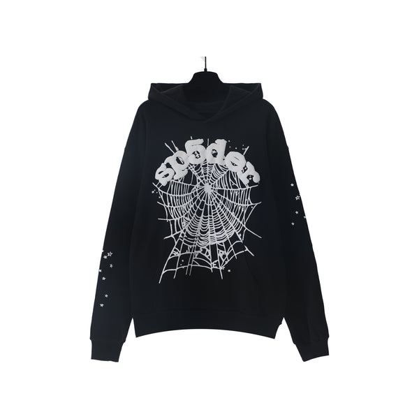Sp5der OG Web Hoodie Black Sp5der
