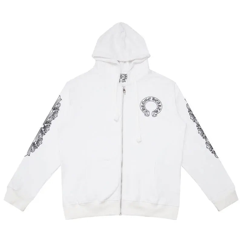 CHROME HEARTS classic Horseshoe ZIP-UP Hoodie Gorilla Fits