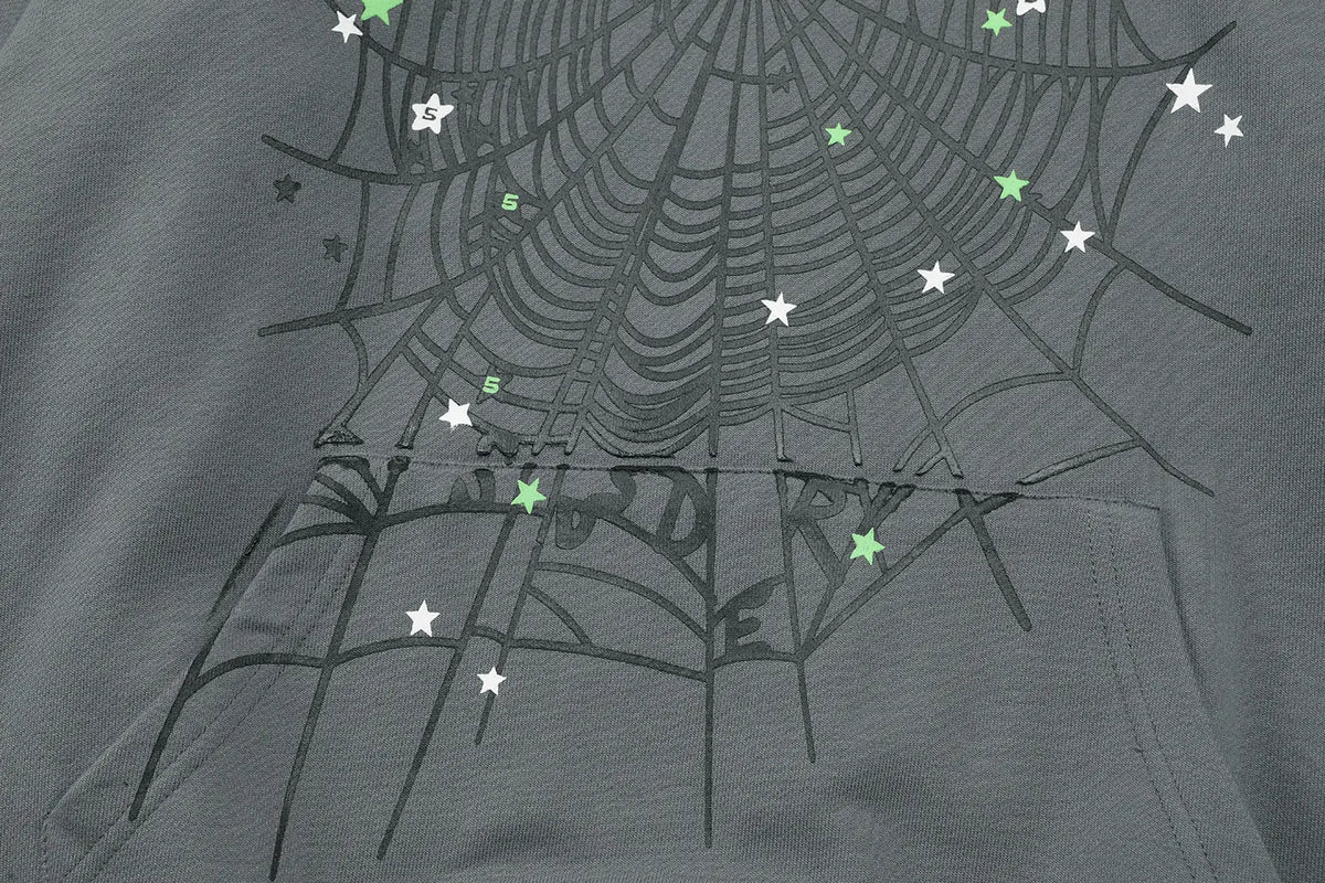 Sp*der Web Hoodie Grey Sp5der