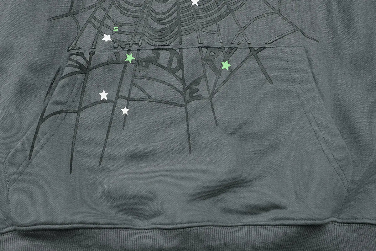 Sp*der Web Hoodie Grey Sp5der