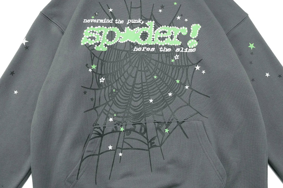 Sp*der Web Hoodie Grey Sp5der