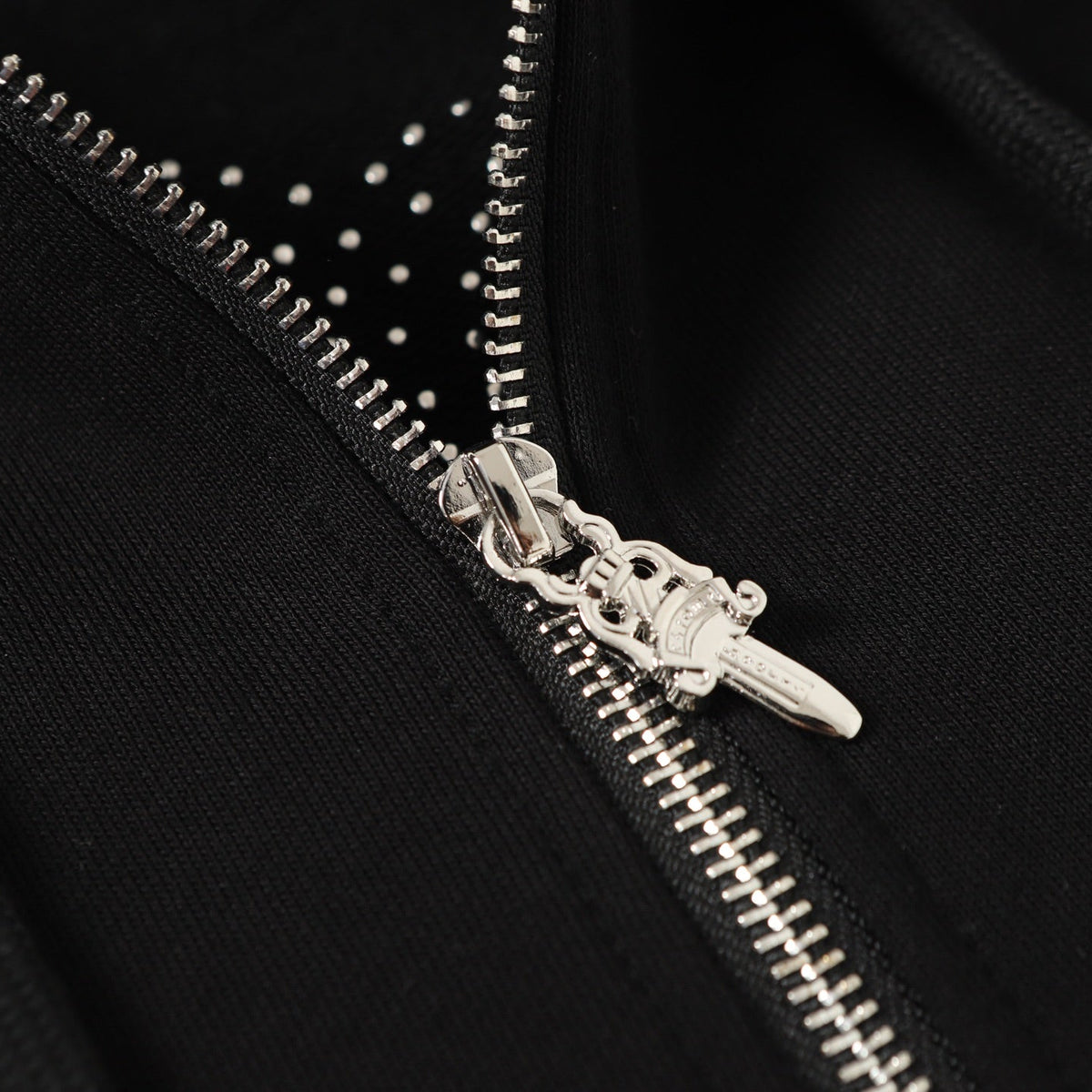 Chrome Hearts Rhinestone Cross Hoodie - Black Gothic Streetwear Chrome-Hearts