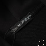 Chrome Hearts Rhinestone Cross Hoodie - Black Gothic Streetwear Chrome-Hearts