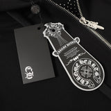 Chrome Hearts Rhinestone Cross Hoodie - Black Gothic Streetwear Chrome-Hearts