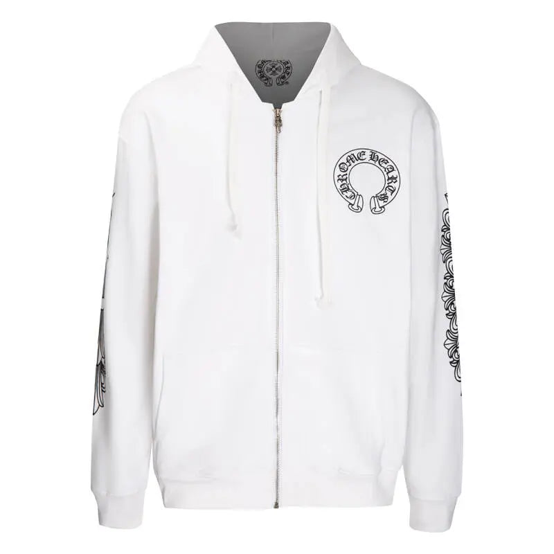 CHROME HEARTS classic Horseshoe ZIP-UP Hoodie Gorilla Fits