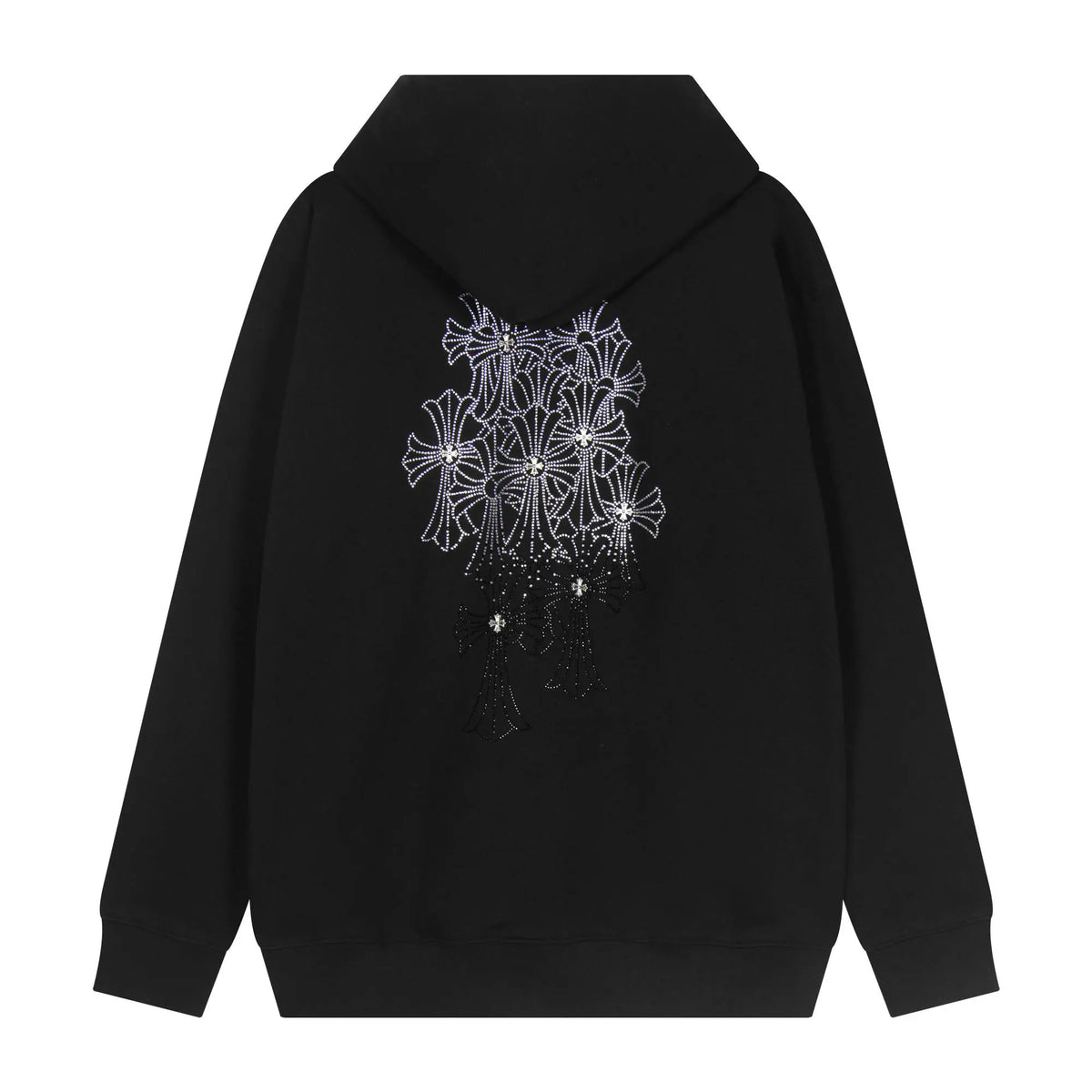 Luxury CHROME HEARTS  ZIP-UP Hoodie Firework Cross Chrome-Hearts