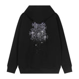 Luxury CHROME HEARTS  ZIP-UP Hoodie Firework Cross Chrome-Hearts