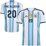Argentina Home Shirt World Cup 2026 MAC ALLISTER 20