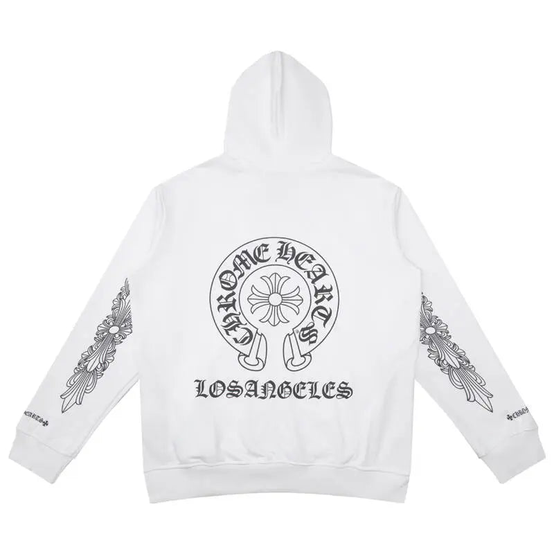 Luxury CHROME HEARTS  Horseshoe ZIP-UP Hoodie Gorilla Fits