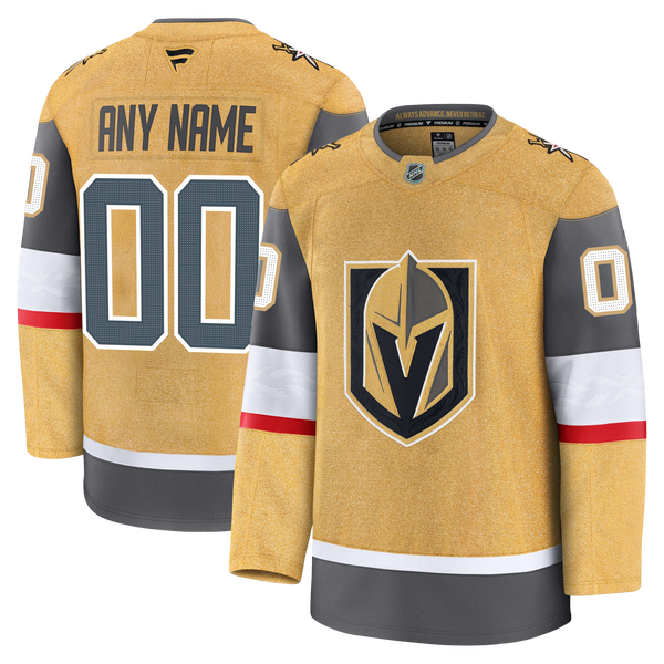 Customizable Vegas Golden Knights 2024 Fanatics Premium Official NHL HOME Jersey Gorilla Fits