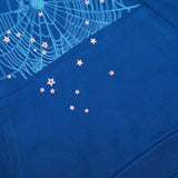 Sp5der 555 Web Hoodie Black/Blue Sp5der