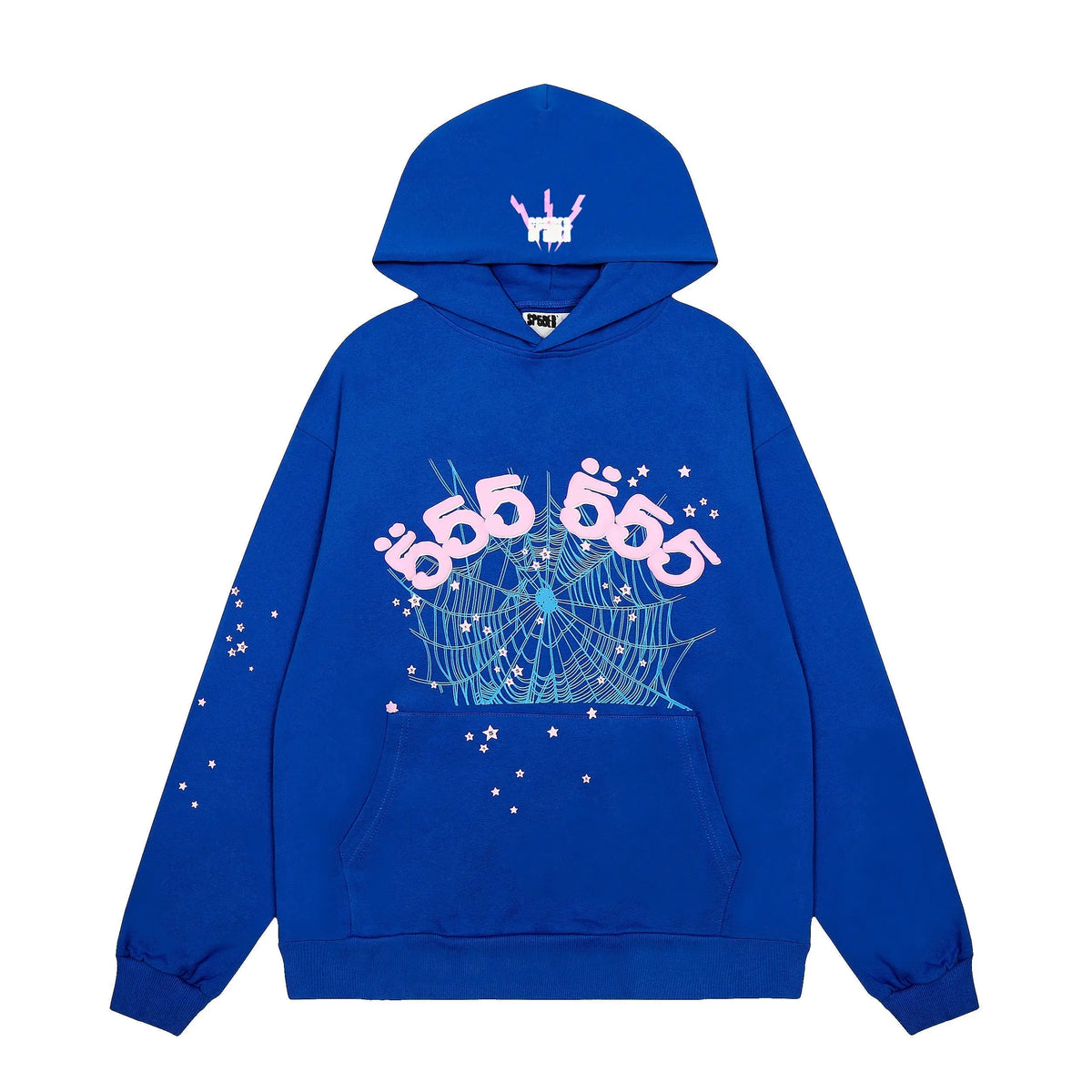 Sp5der 555 Web Hoodie Black/Blue Sp5der