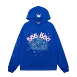 Sp5der 555 Web Hoodie Black/Blue Sp5der