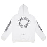 CHROME HEARTS classic Horseshoe ZIP-UP Hoodie Gorilla Fits