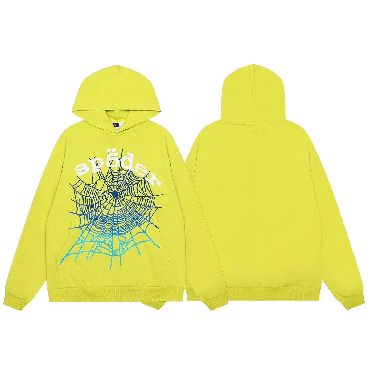 Sp5der OG Web Yellow Hoodie Sp5der