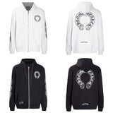 CHROME HEARTS classic Horseshoe ZIP-UP Hoodie Gorilla Fits