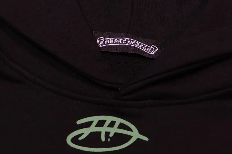 CHROME HEARTS  Cross Print Hoodie Gorilla Fits