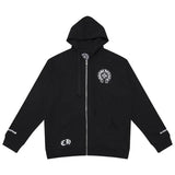Luxury CHROME HEARTS  Horseshoe ZIP-UP Hoodie Gorilla Fits