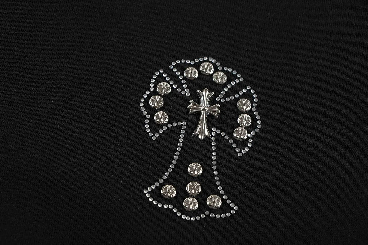 Luxury CHROME HEARTS  ZIP-UP Hoodie Firework Cross Chrome-Hearts