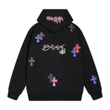 CHROME HEARTS  Cross Print Hoodie Gorilla Fits