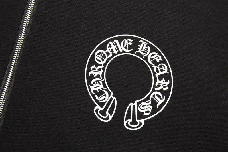 CHROME HEARTS classic Horseshoe ZIP-UP Hoodie Gorilla Fits