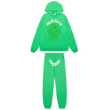 Sp5derFull Green Web Hoodie Sp5der