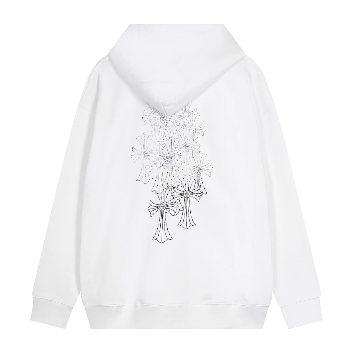 Luxury CHROME HEARTS  ZIP-UP Hoodie Firework Cross Chrome-Hearts