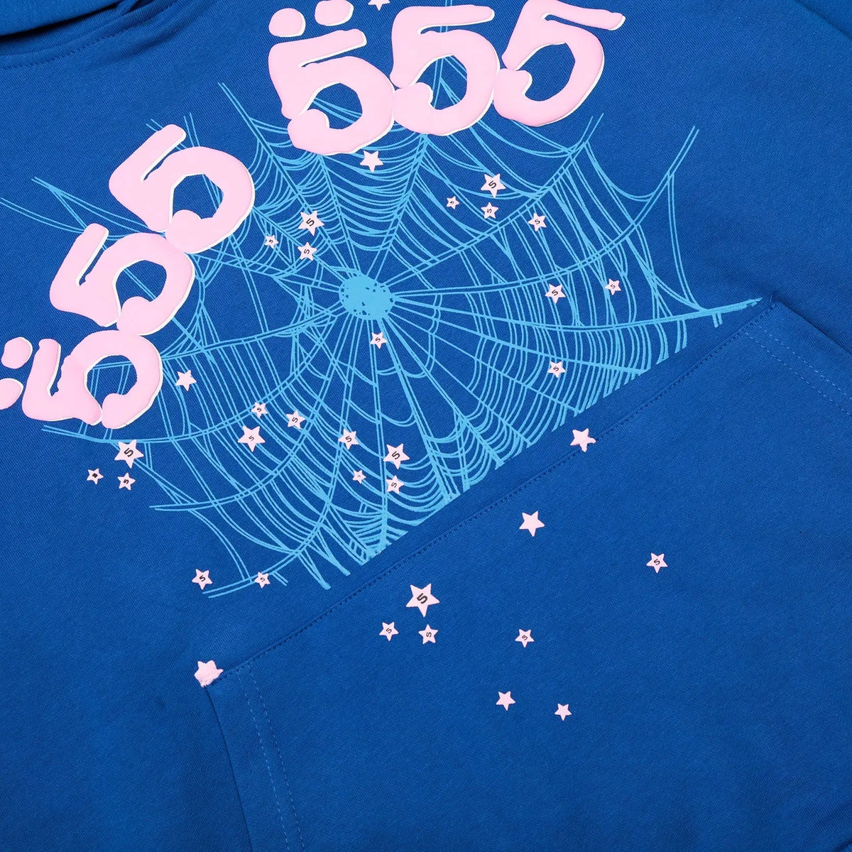 Sp5der 555 Web Hoodie Black/Blue Sp5der