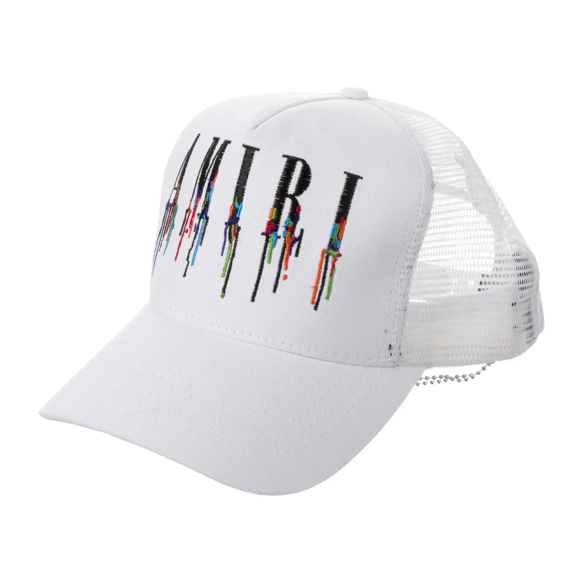 Amiri Paint Drip Core Logo Trucker Cap Black/Blue/White