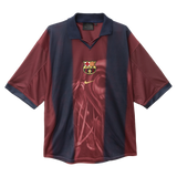 TRAVIS SCOTT FC BARCELONA RETRO 2000/01 HOME SKELETON JERSEY Gorilla fits