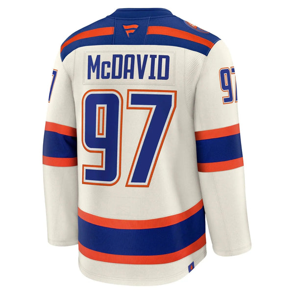 Customizable Edmonton Oilers Fanatics Alternate Premium Cream Jersey