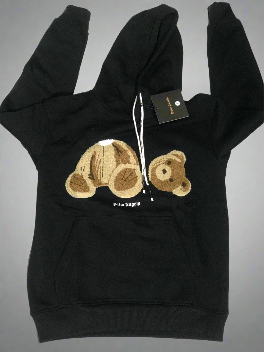 Palm Angels Hoodies Decapitated Bear Embroidered. Gorilla fits