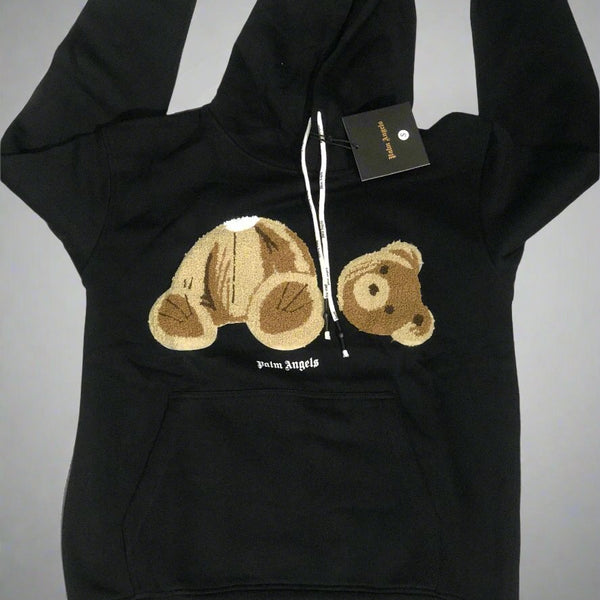 Palm Angels Hoodies Decapitated Bear Embroidered. Gorilla fits