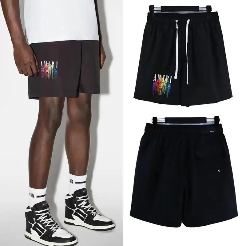 Black Amiri Designer T-shirts and shorts set. Buy 3 get 1 FREE Gorilla fits