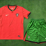 Ronaldo Portugal Euro 2024 HOME and Away  KIT – Authentic quality for Kids Gorilla fits