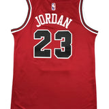 All MICHAEL JORDAN NBA Chicago Bulls Jersey - Junior/youth - Black stripped White & Red Options/ nba jersey Gorilla fits