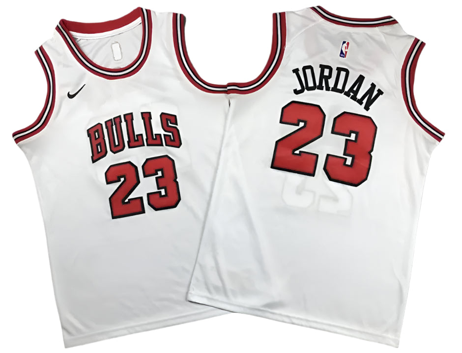 All MICHAEL JORDAN NBA Chicago Bulls Jersey - Junior/youth - Black stripped White & Red Options/ nba jersey Gorilla fits