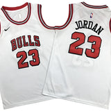 All MICHAEL JORDAN NBA Chicago Bulls Jersey - Junior/youth - Black stripped White & Red Options/ nba jersey Gorilla fits