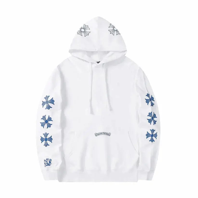 CHROME HEARTS Horseshoe Hoodie White Gorilla Fits