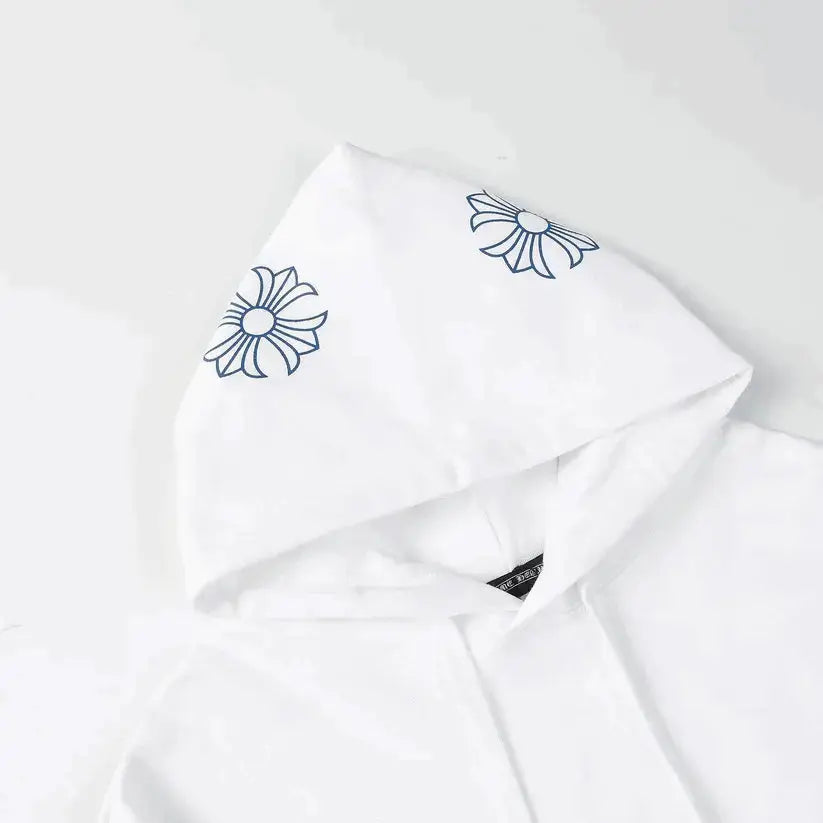 CHROME HEARTS Horseshoe Hoodie White Gorilla Fits