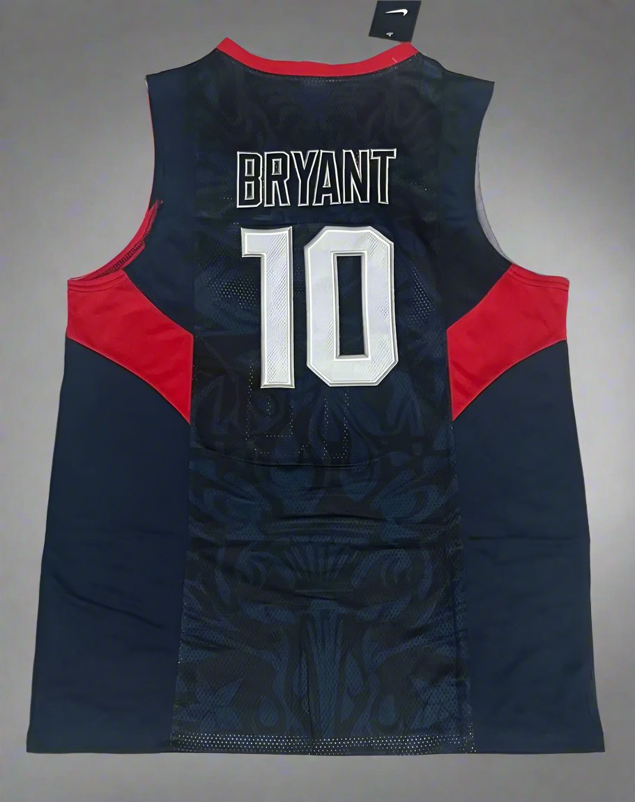 USA Kobe Bryant #10 US Basketball Jersey- White & Black Options/ nba jersey.Adult Men size. Gorilla fits